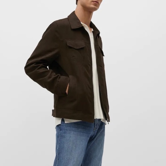 Mango Other - MANGO Man Suede Jacket NWOT